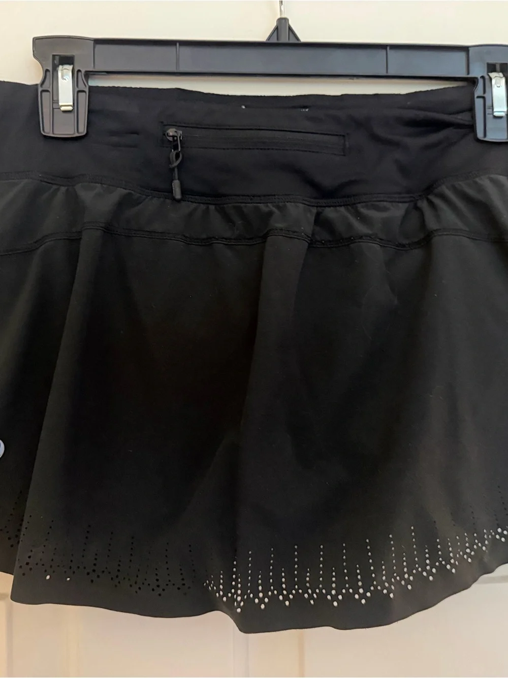 lululemon Black Skirt with Laser Cut Detail All Around